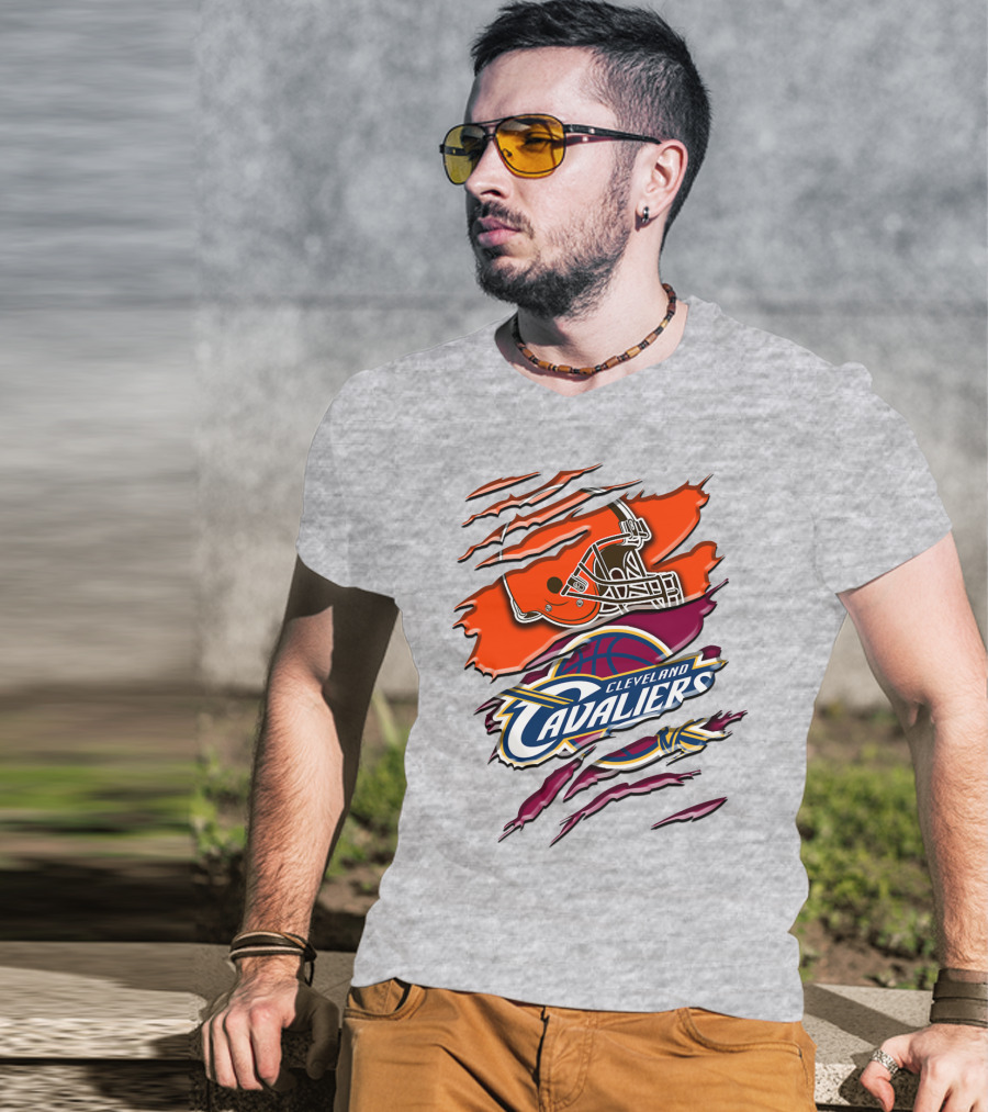 Cleveland Cavaliers Browns Helmet Rah T-Shirt