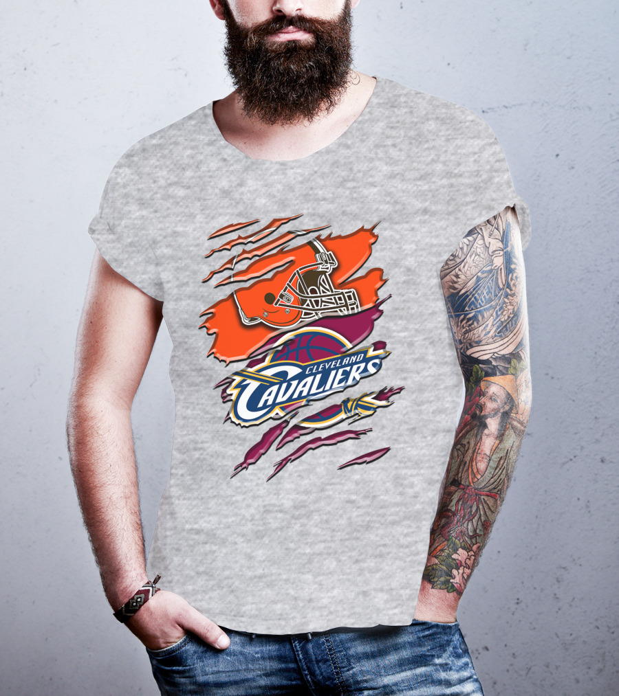 Cleveland Cavaliers Browns Helmet Rah T-Shirt
