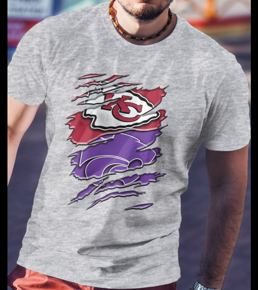 Kansas City Chiefs K-State Wildcats Fan Gear Rah 038 T-Shirt