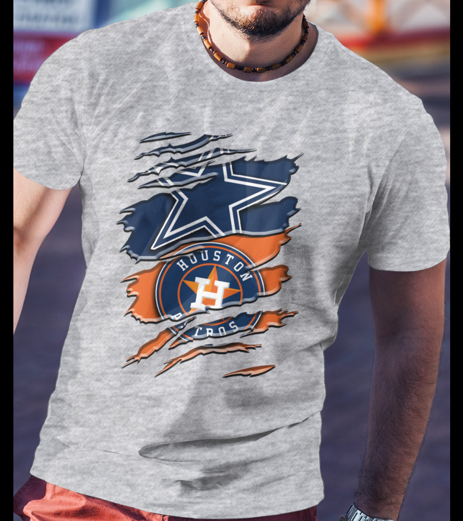 Dallas Cowboys Houston Astros Fan Crossover Rah 046 T-Shirt