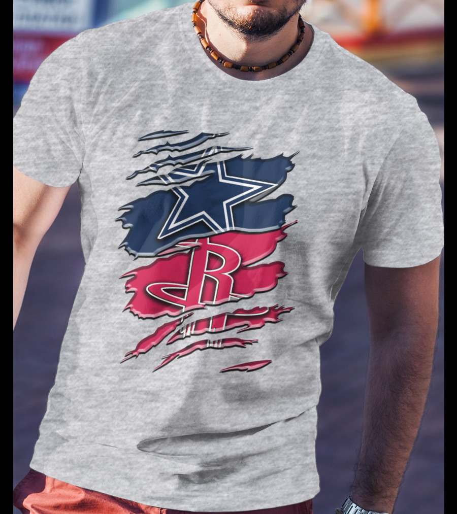 Dallas Cowboys Houston Rockets Rah 047 T-Shirt