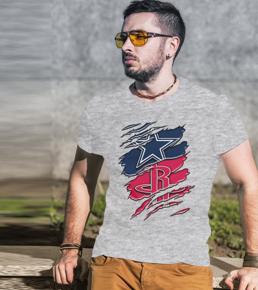 Dallas Cowboys Houston Rockets Rah 047 T-Shirt