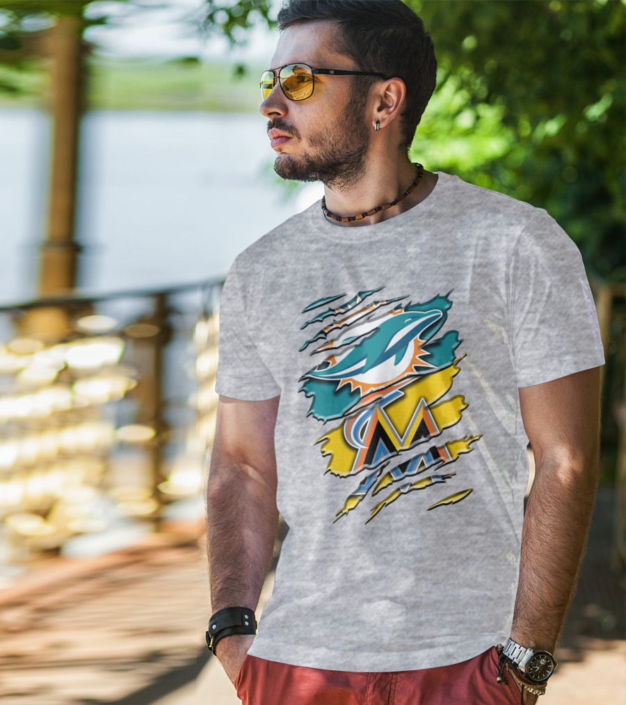 Miami Dolphins Marlins Rah 053 T-Shirt