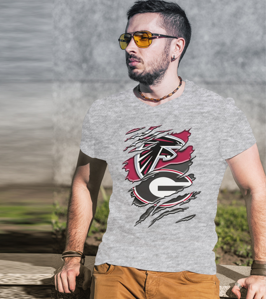 Atlanta Falcons Georgia Bulldogs Rah 061 T-Shirt