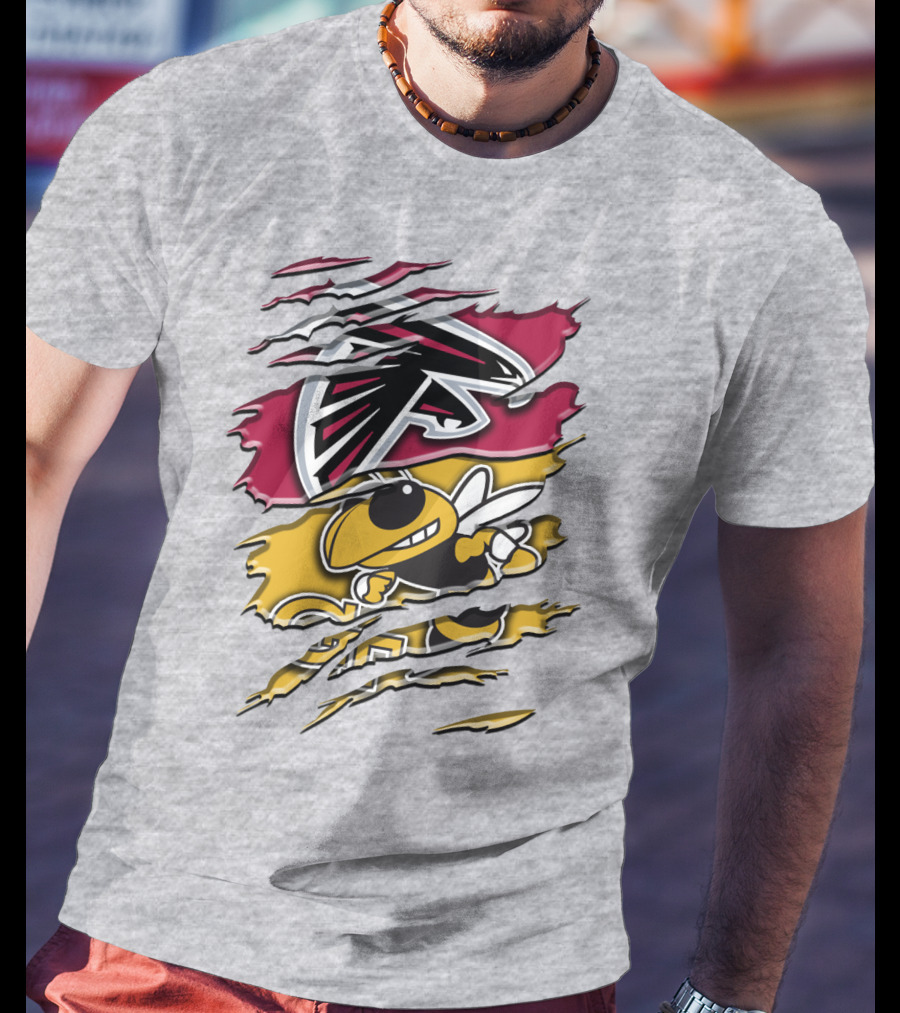Atlanta Falcons And Georgia Tech Yellow Jackets Rah 062 T-Shirt