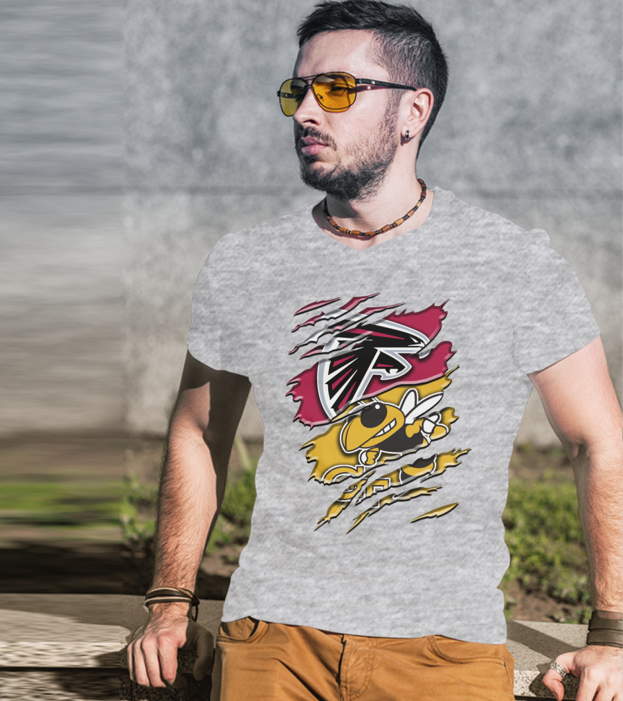 Atlanta Falcons And Georgia Tech Yellow Jackets Rah 062 T-Shirt