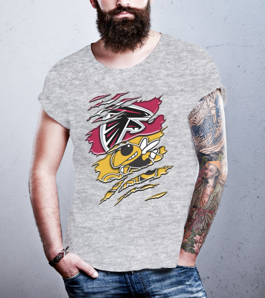 Atlanta Falcons And Georgia Tech Yellow Jackets Rah 062 T-Shirt