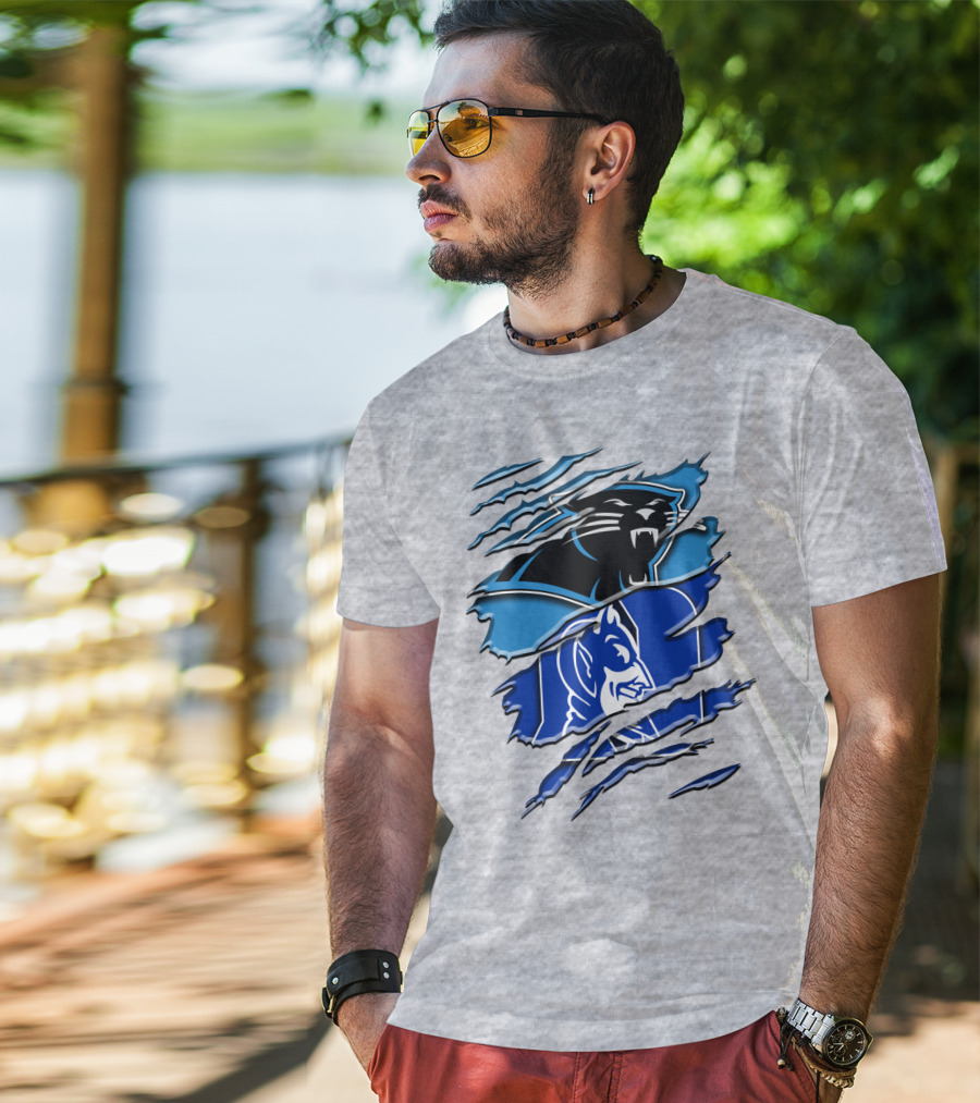 Carolina Panthers Duke Blue Devils Rah 084 T-Shirt