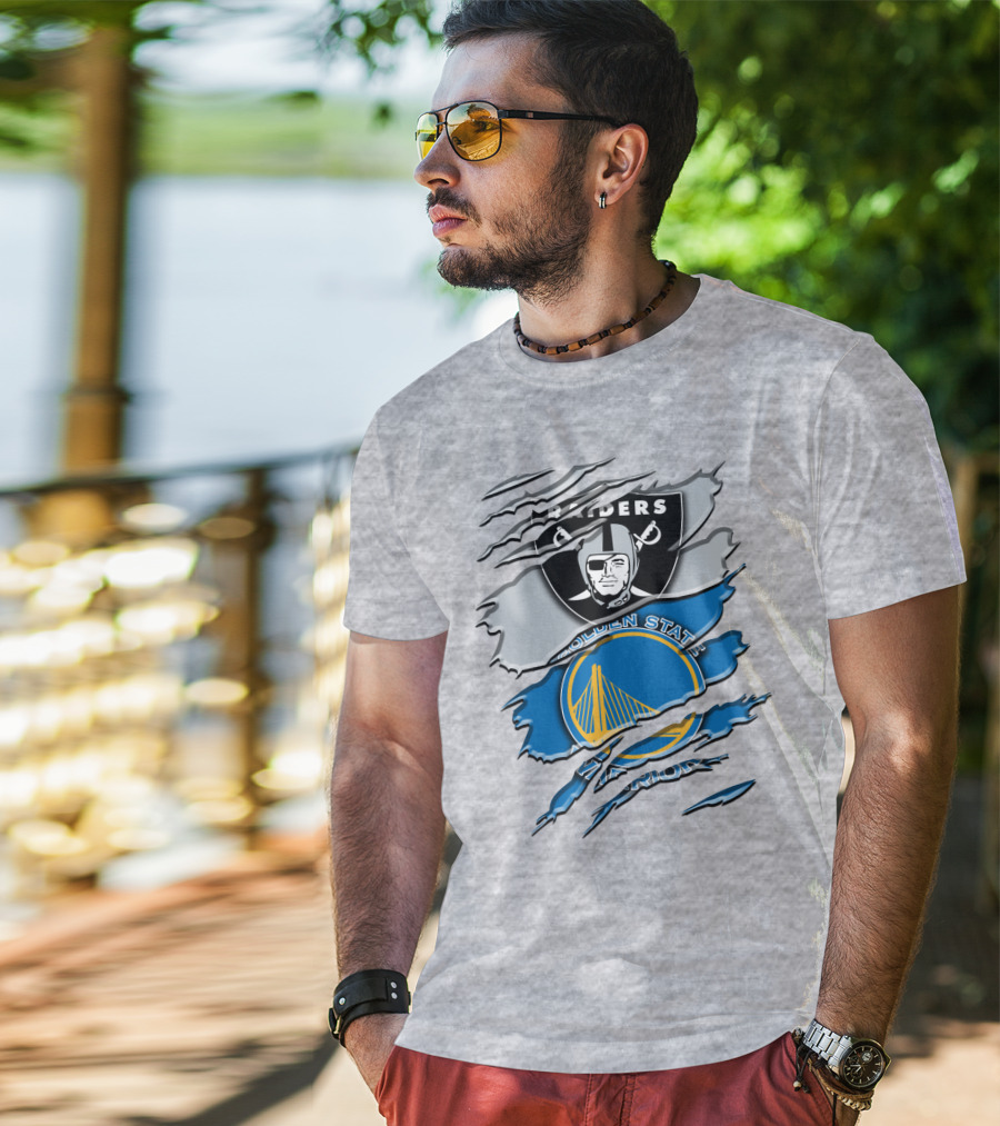 Raiders Golden State Warriors Icons T-Shirt