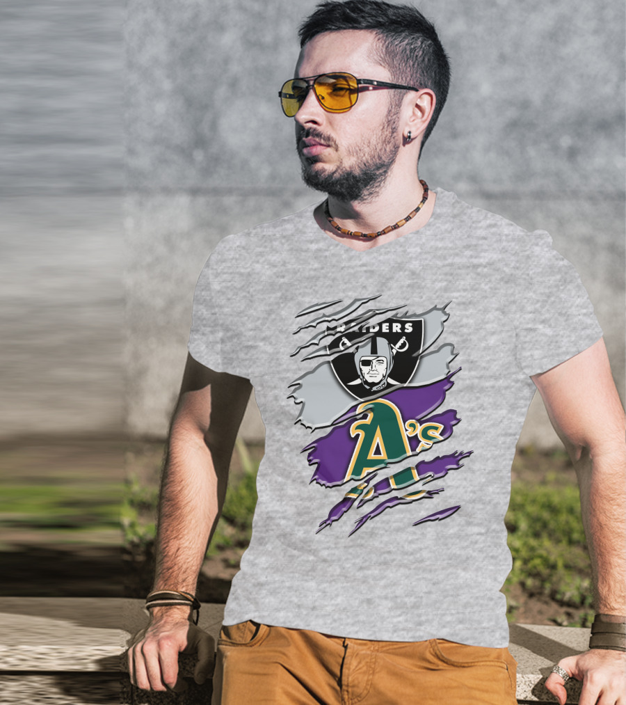 Raiders A's Logo Blend T-Shirt