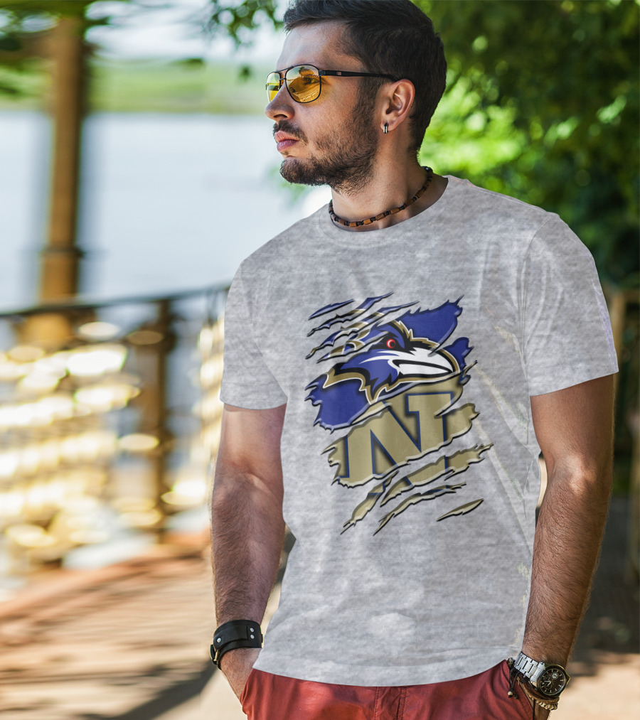 Baltimore Ravens Navy Midshipmen Rah 103 T-Shirt