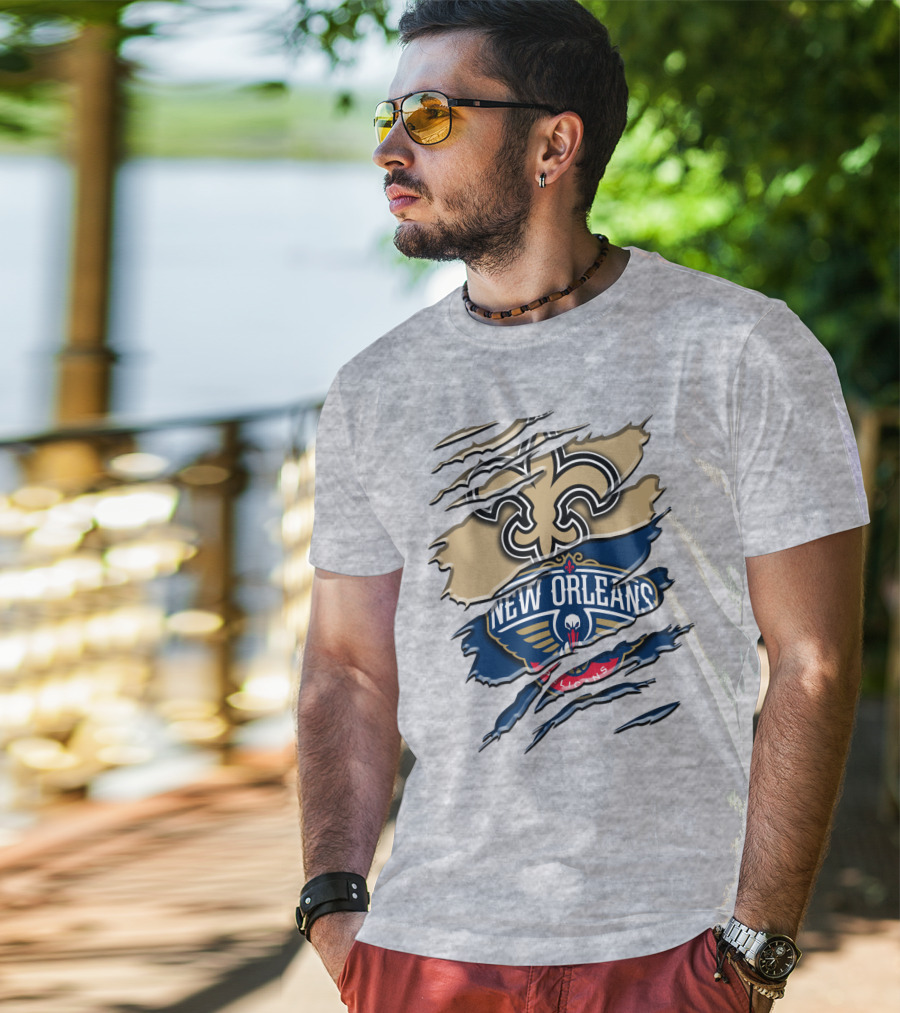 New Orleans Saints Pelicans Rah 108 T-Shirt