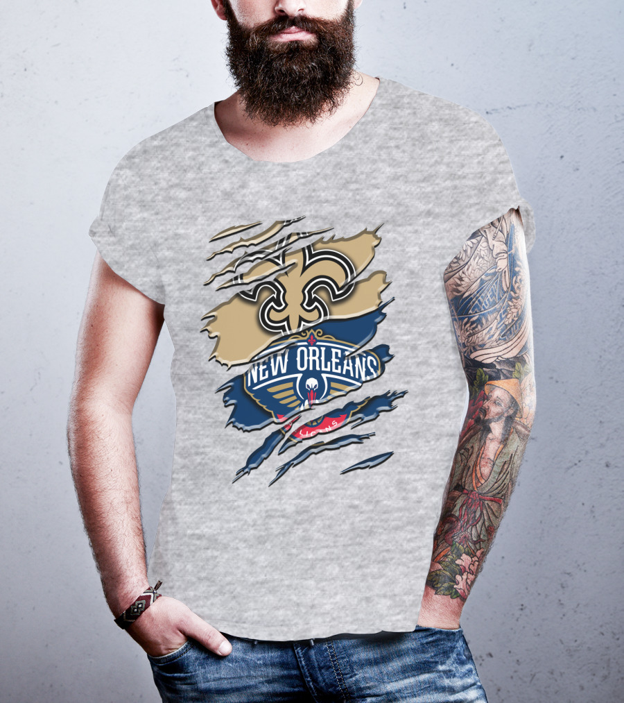 New Orleans Saints Pelicans Rah 108 T-Shirt