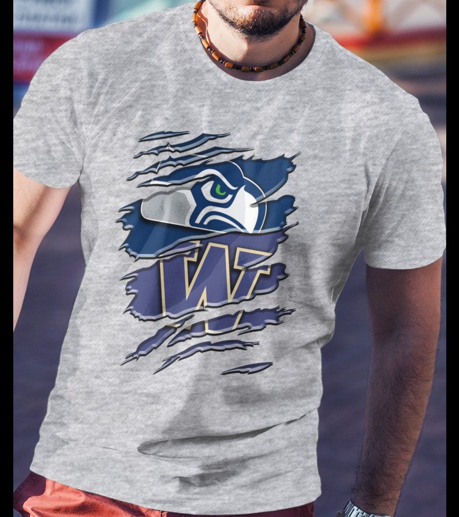 Seattle Seahawks University Of Washington Rah 110 T-Shirt