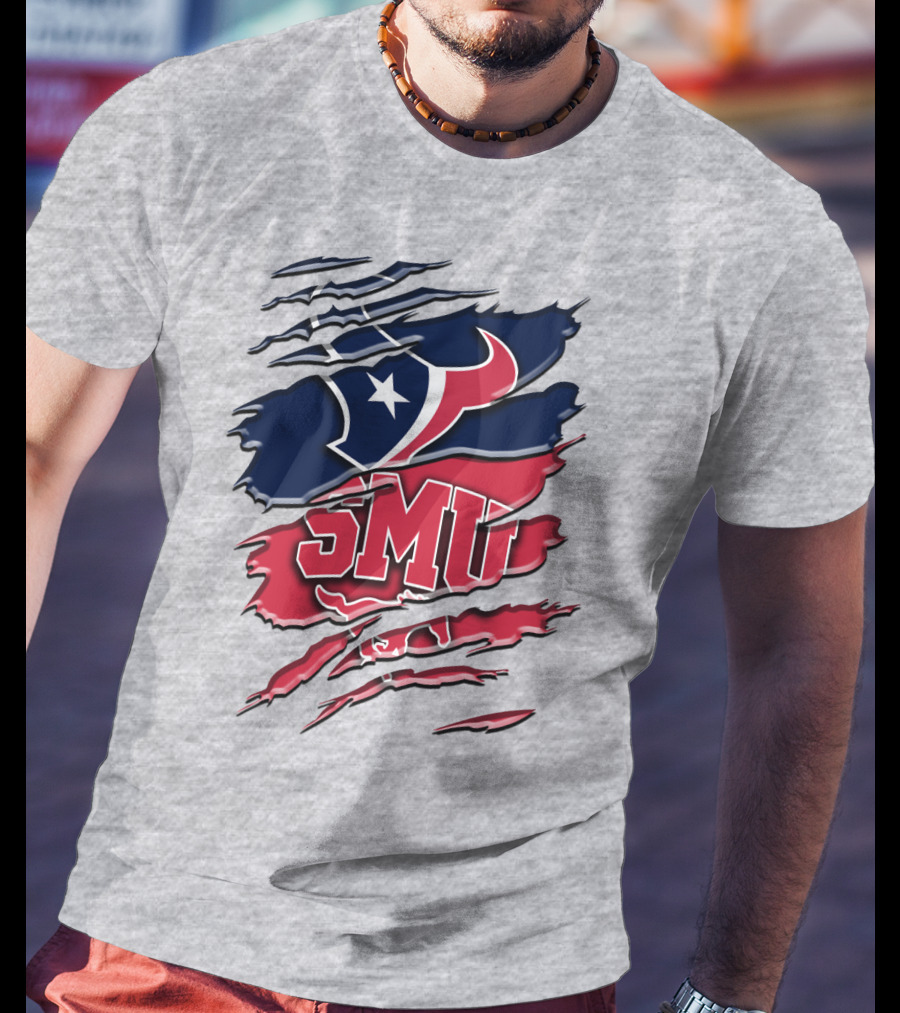 Smu And Houston Football Fusion Rah 120 T-Shirt