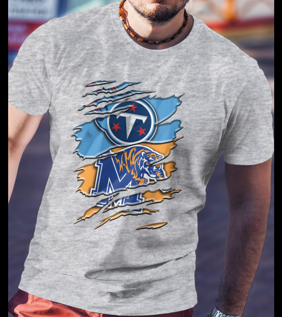 Tennessee Titans Memphis Tigers Rah T-Shirt