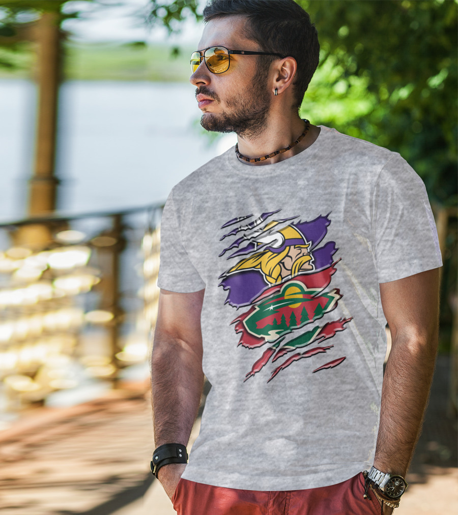 Minnesota Vikings Wild Crossover T-Shirt