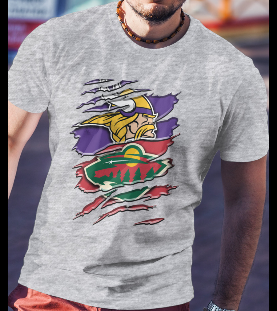 Minnesota Vikings Wild Crossover T-Shirt