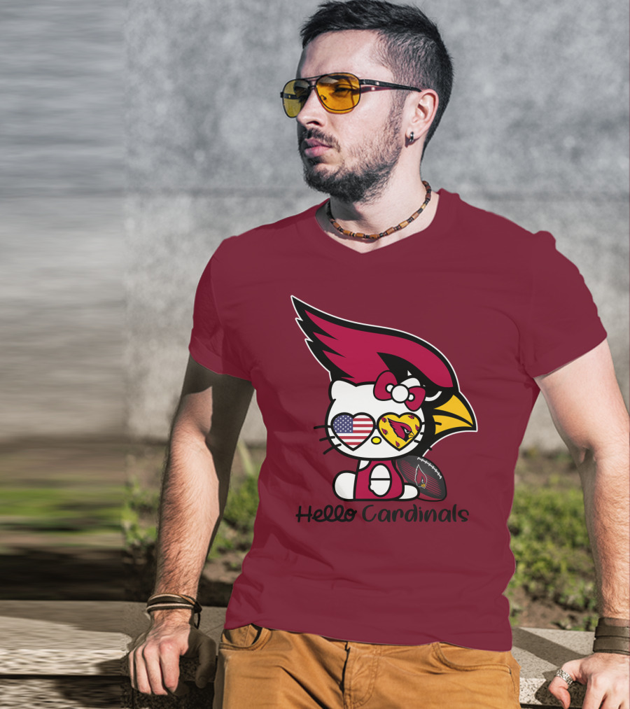 Hello Cardinals Arizona Cardinals T-Shirt