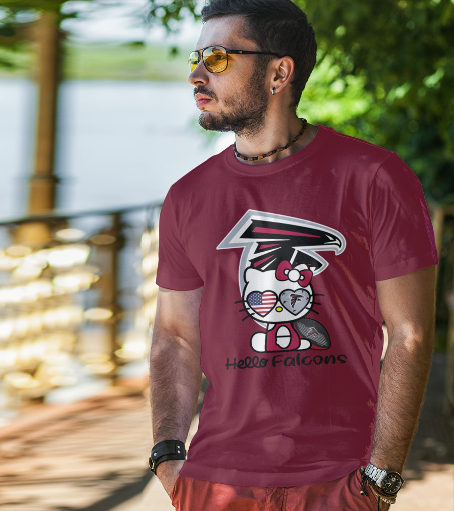 Hello Falcons Atlanta Football Team T-Shirt