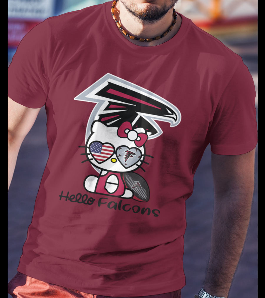 Hello Falcons Atlanta Football Team T-Shirt