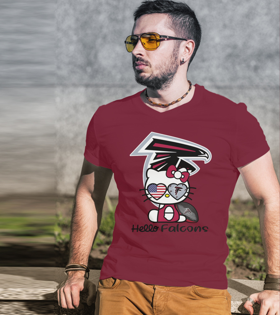 Hello Falcons Atlanta Football Team T-Shirt