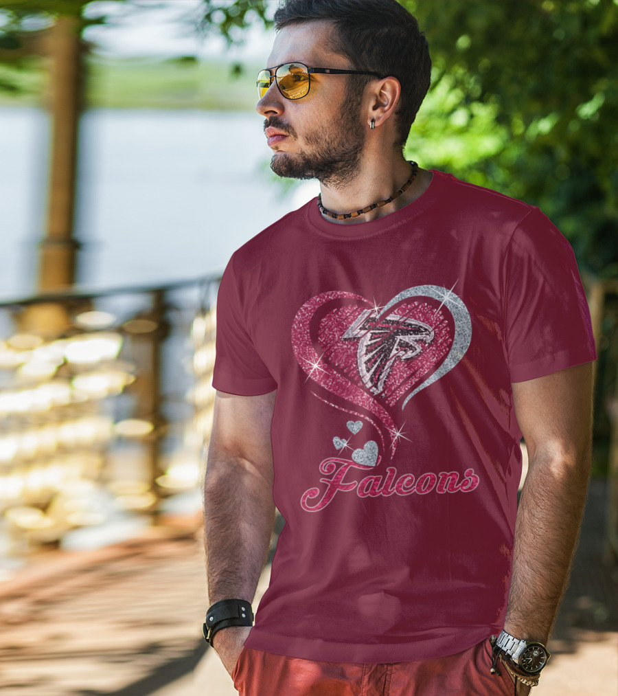 Atlanta Falcons Heart T-Shirt