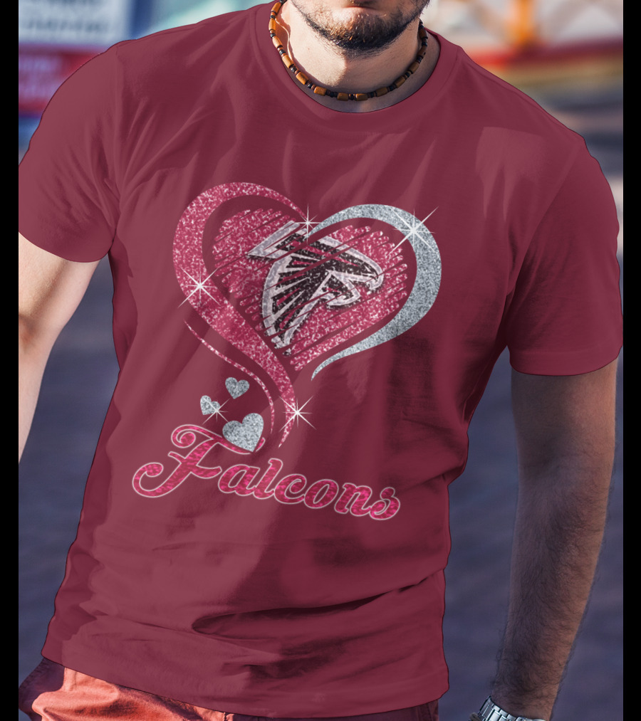 Atlanta Falcons Heart T-Shirt