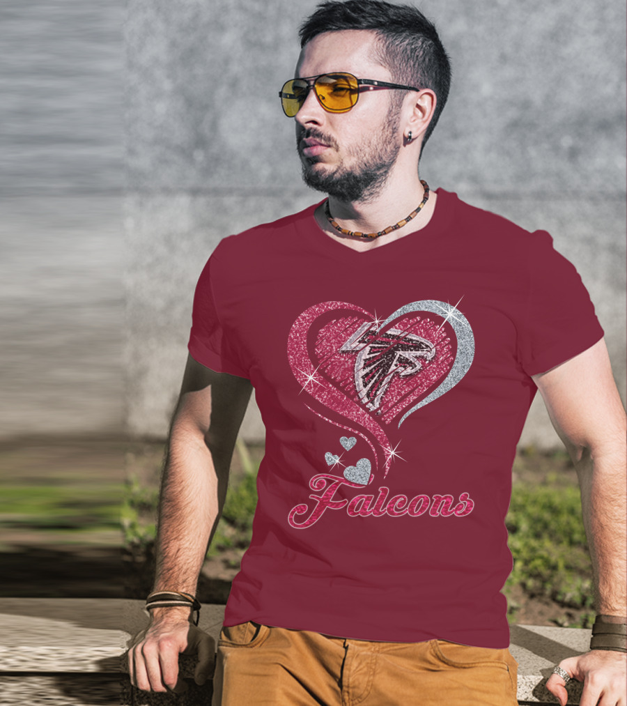 Atlanta Falcons Heart T-Shirt