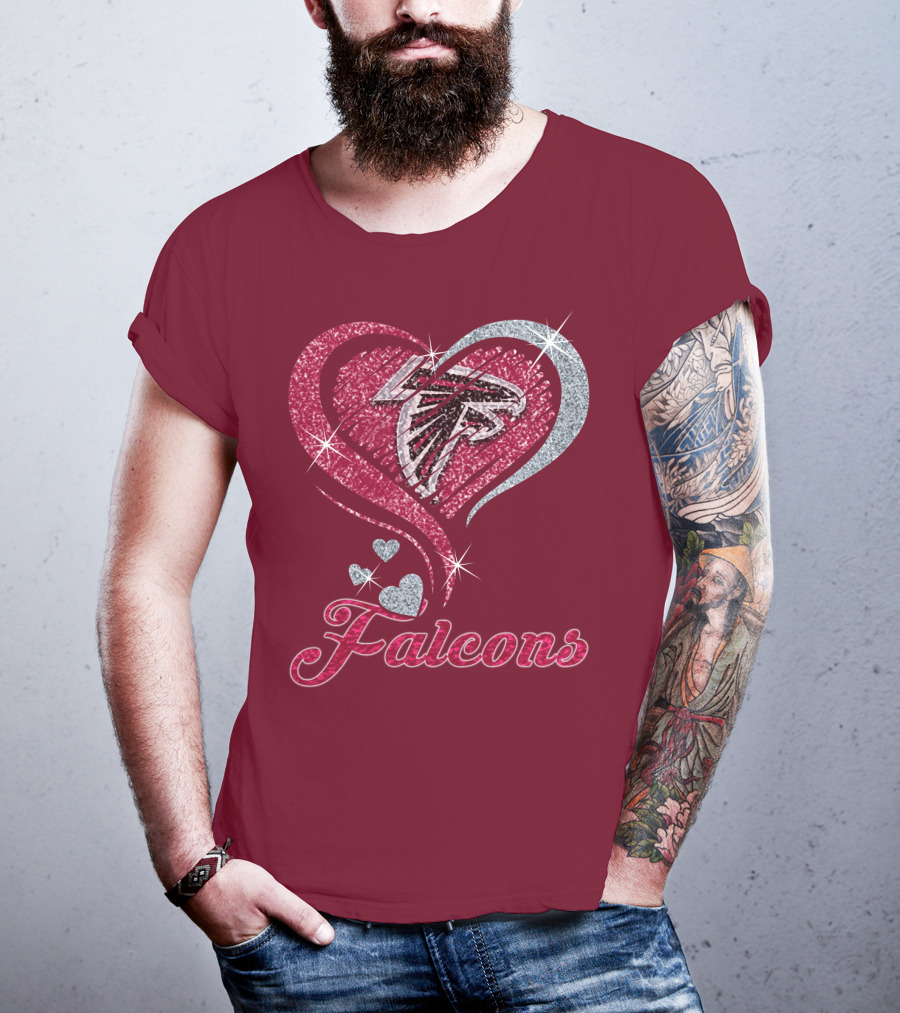 Atlanta Falcons Heart T-Shirt