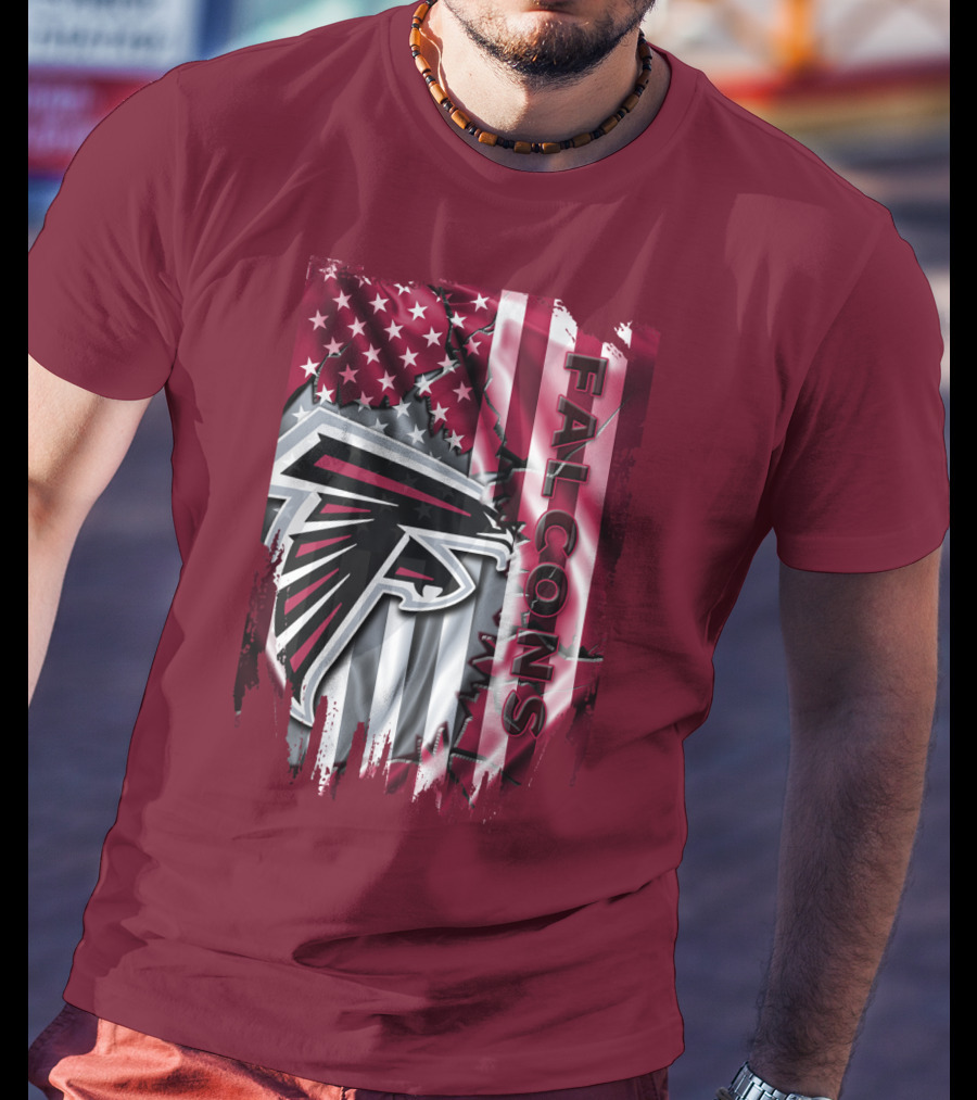 Falcons American Flag Atlanta Falcons T-Shirt