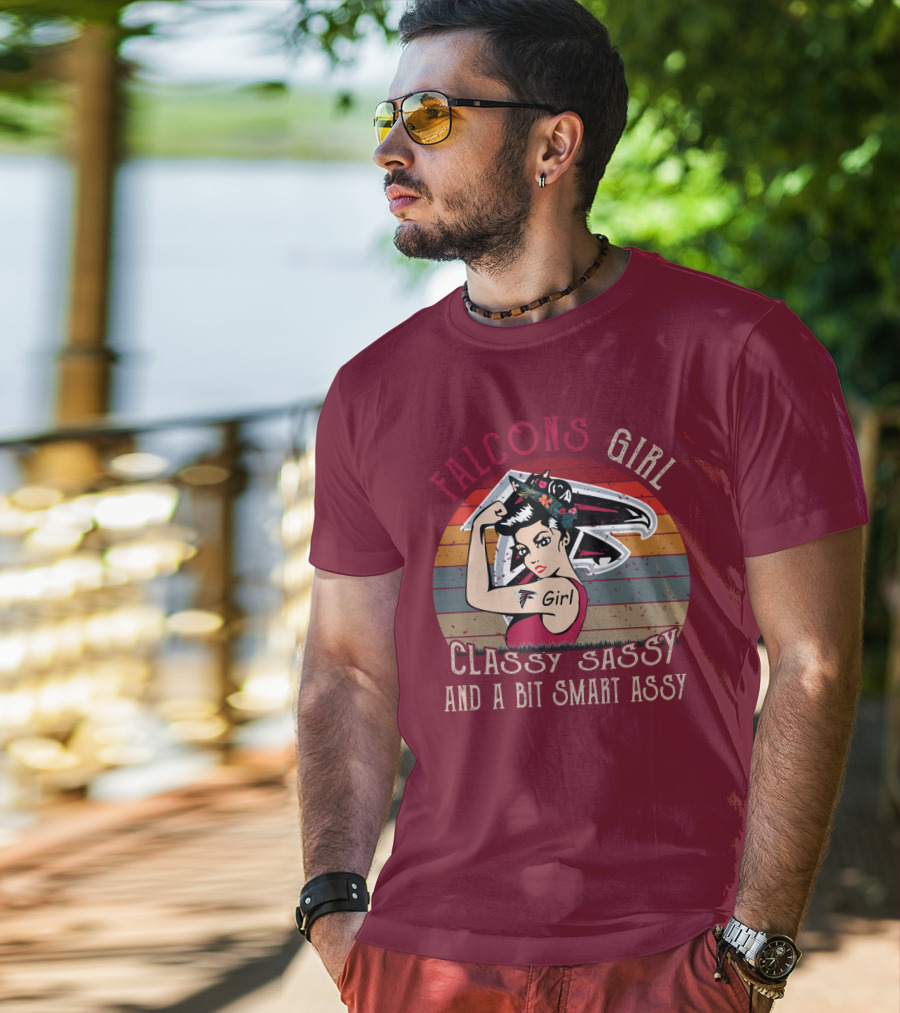 Falcons Girl Classy Sassy And A Bit Smart Assy T-Shirt