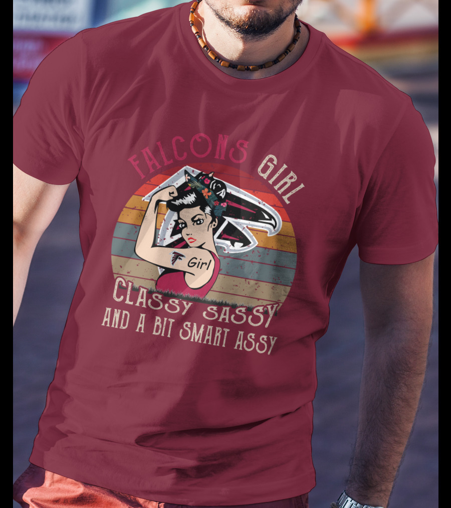 Falcons Girl Classy Sassy And A Bit Smart Assy T-Shirt