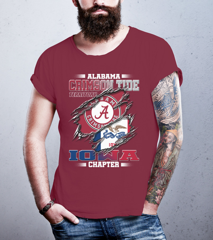 Alabama Crimson Tide Territory Iowa Chapter T-Shirt