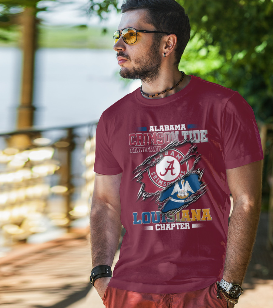 Alabama Crimson Tide Territory Louisiana Chapter T-Shirt