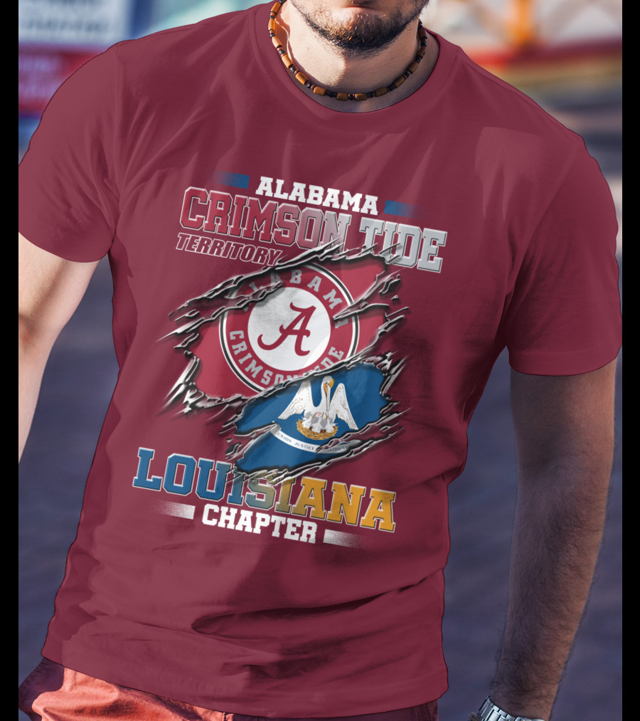 Alabama Crimson Tide Territory Louisiana Chapter T-Shirt