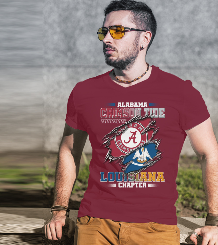 Alabama Crimson Tide Territory Louisiana Chapter T-Shirt