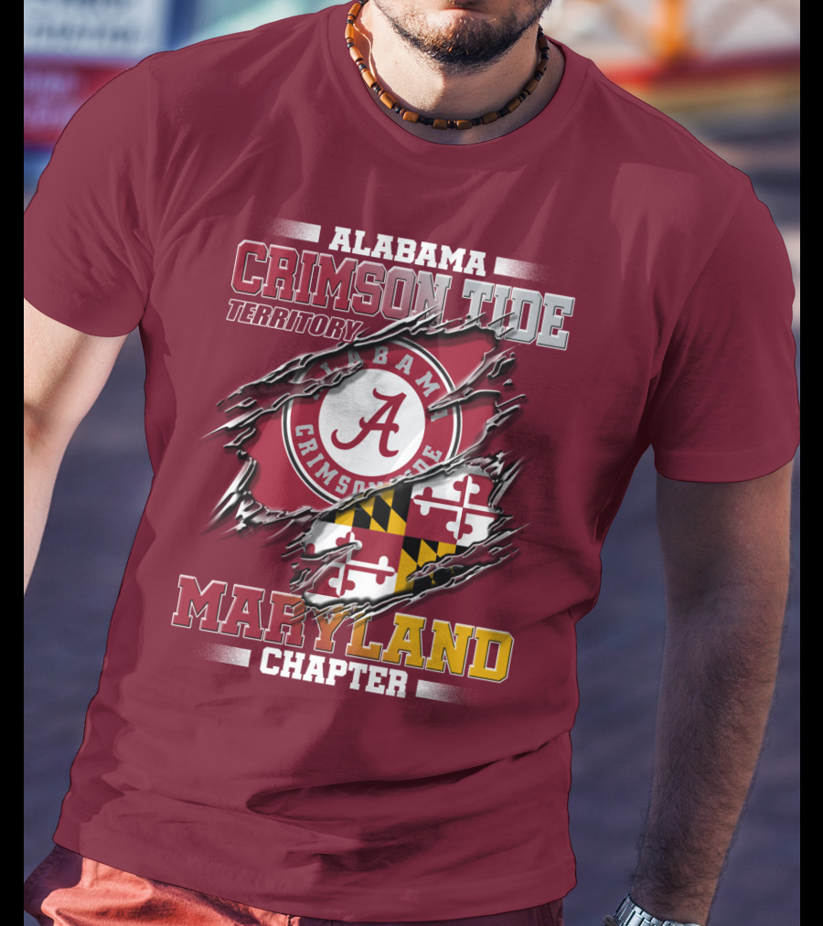 Alabama Crimson Tide Territory Maryland Chapter T-Shirt