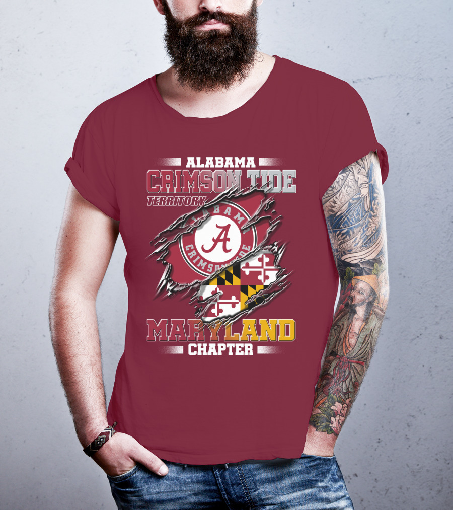 Alabama Crimson Tide Territory Maryland Chapter T-Shirt