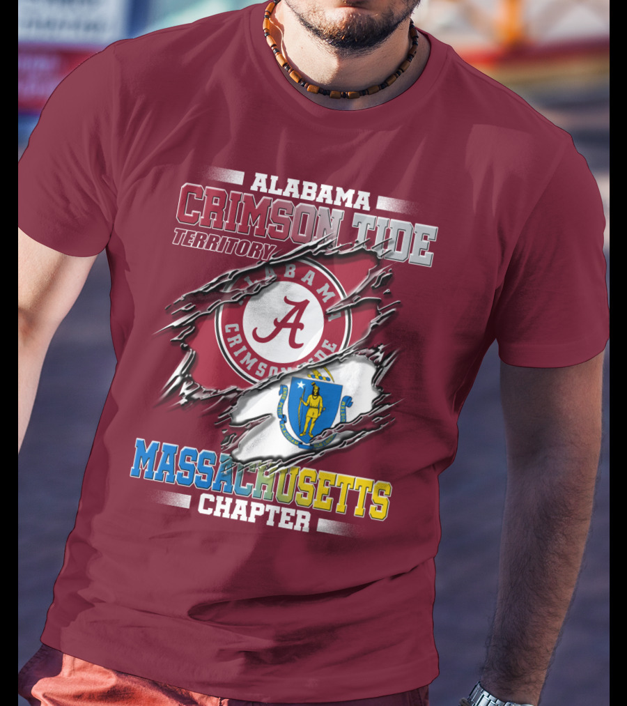 Alabama Crimson Tide Territory Massachusetts Chapter T-Shirt