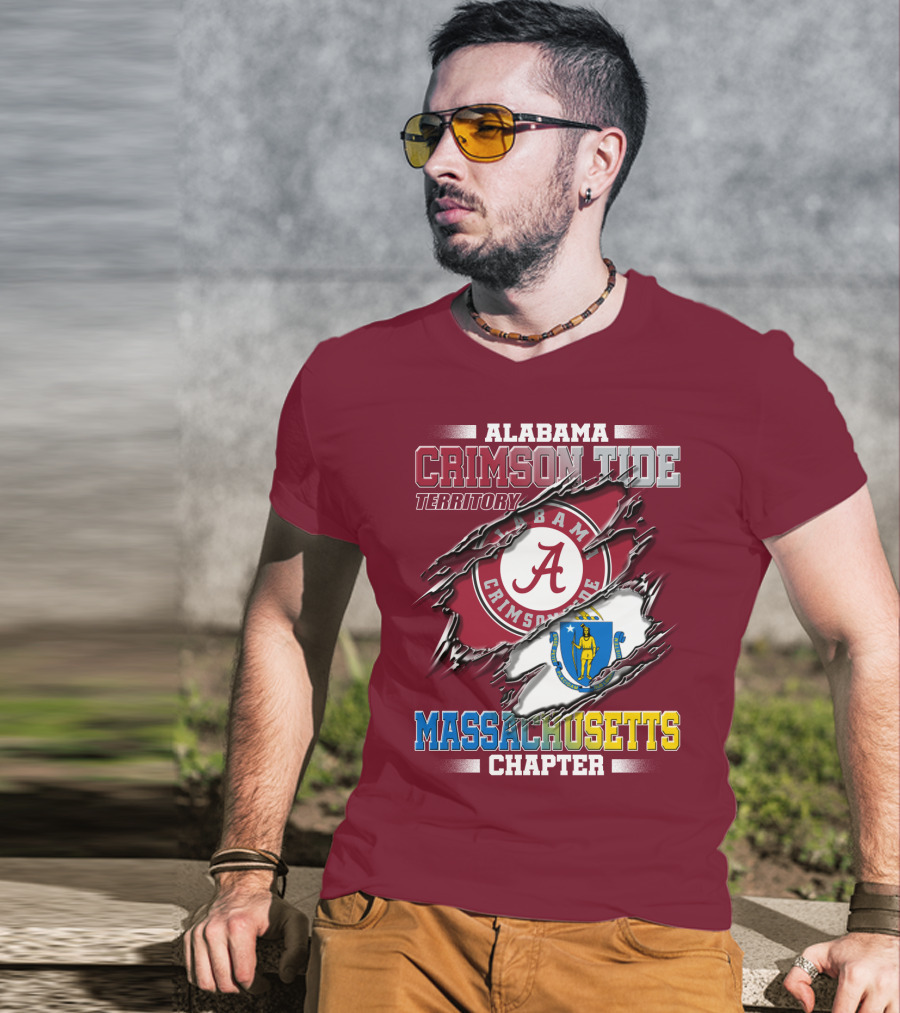 Alabama Crimson Tide Territory Massachusetts Chapter T-Shirt