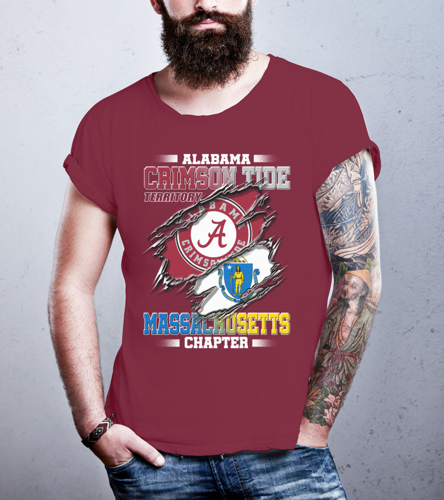 Alabama Crimson Tide Territory Massachusetts Chapter T-Shirt