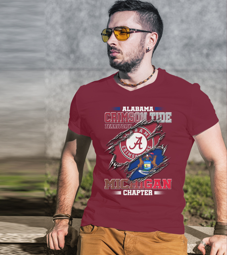 Alabama Crimson Tide Territory Michigan Chapter T-Shirt