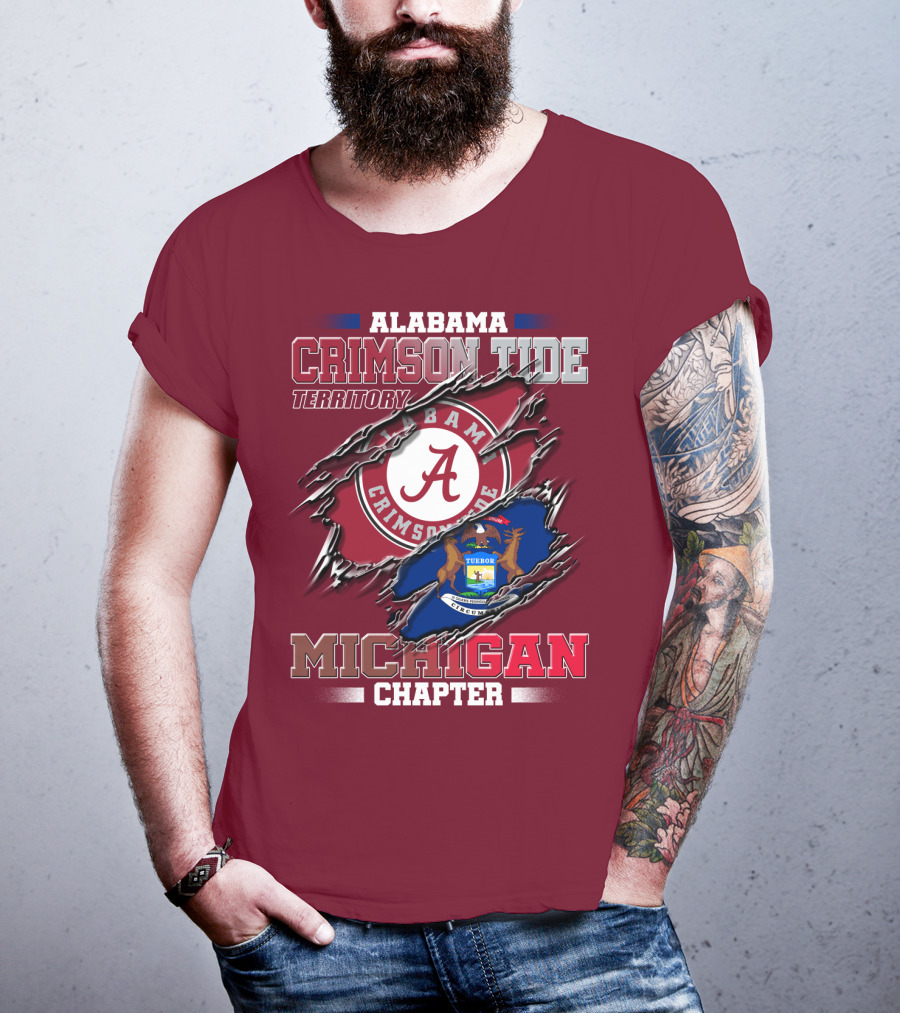 Alabama Crimson Tide Territory Michigan Chapter T-Shirt