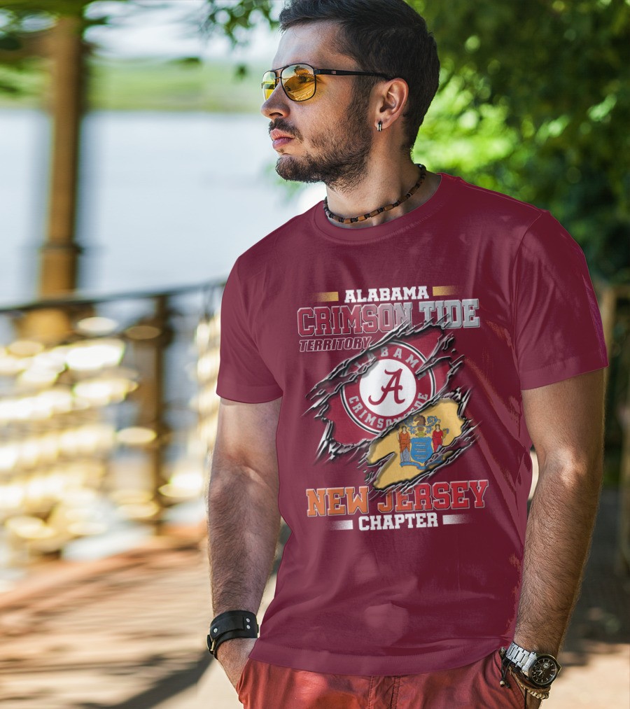 Alabama Crimson Tide Territory New Jersey Chapter T-Shirt