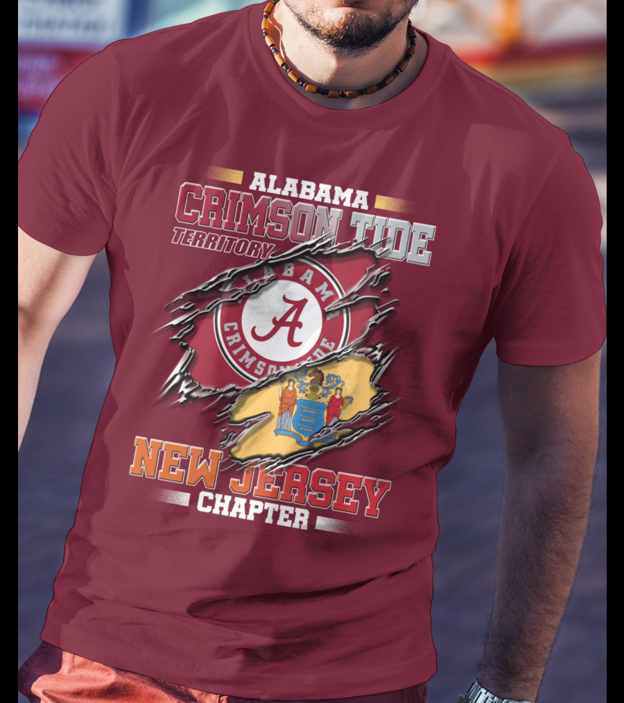 Alabama Crimson Tide Territory New Jersey Chapter T-Shirt
