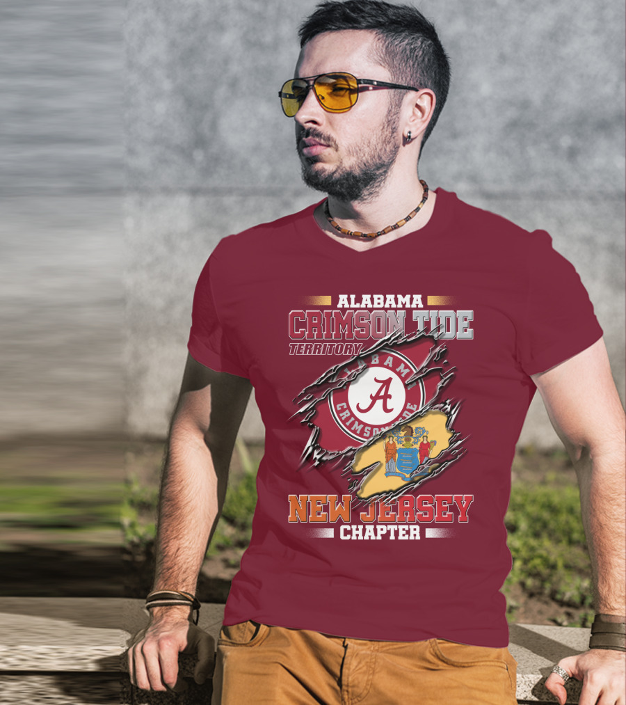 Alabama Crimson Tide Territory New Jersey Chapter T-Shirt