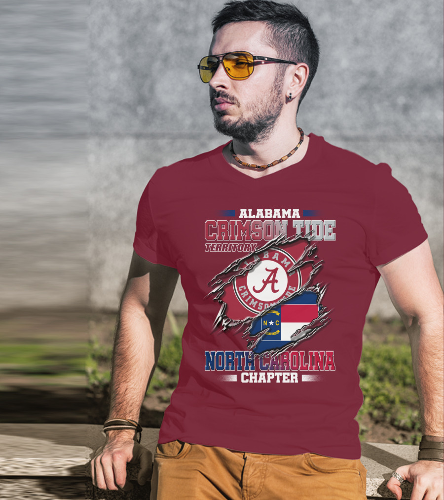 Alabama Crimson Tide Territory North Carolina Chapter T-Shirt