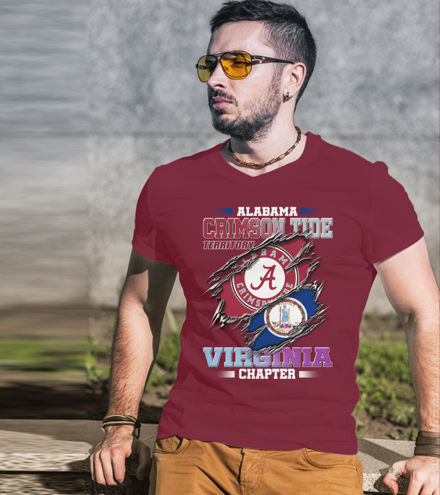 Alabama Crimson Tide Territory Virginia Chapter T-Shirt