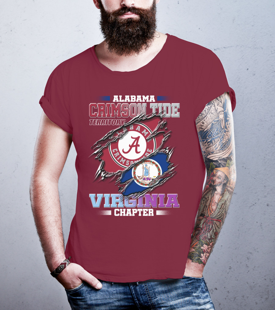 Alabama Crimson Tide Territory Virginia Chapter T-Shirt
